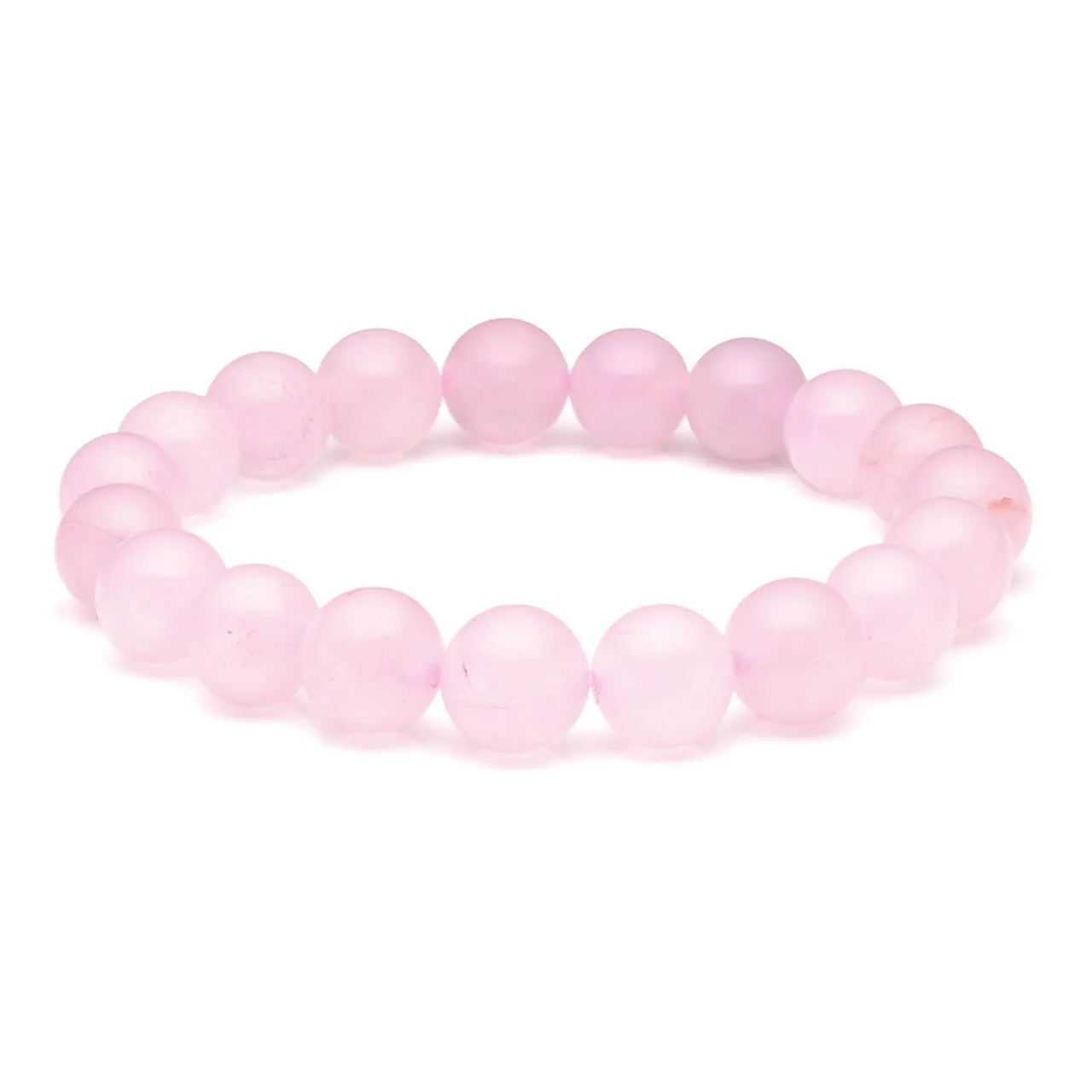 10mm Rose Quartz Healing Crystal Beads Bracelet | Jovivi