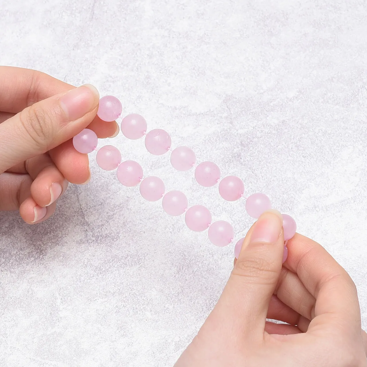 10mm Rose Quartz Healing Crystal Beads Bracelet | Jovivi