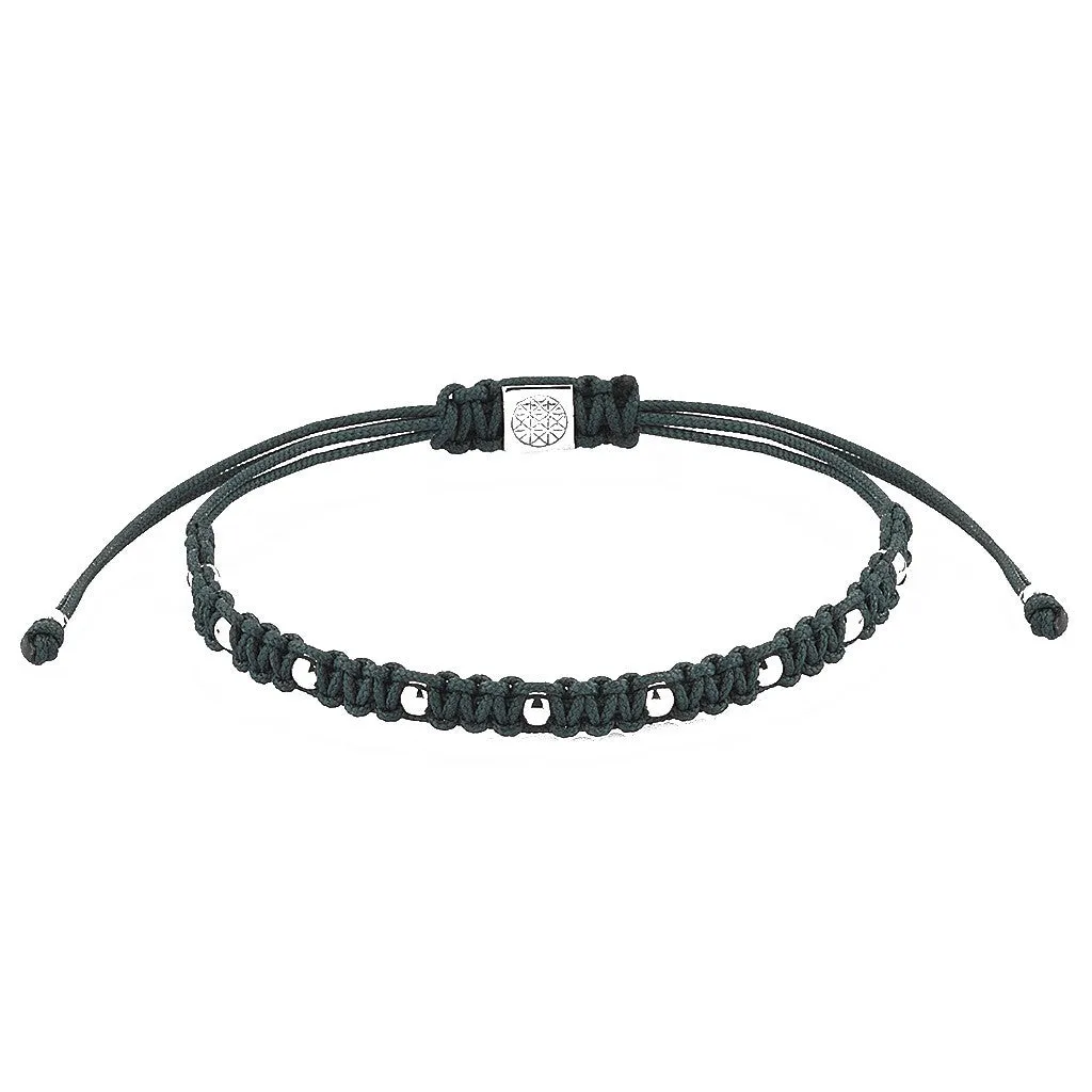 9 Balls Macrame - Silver