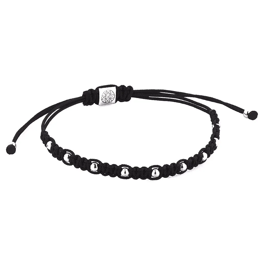 9 Balls Macrame - Silver
