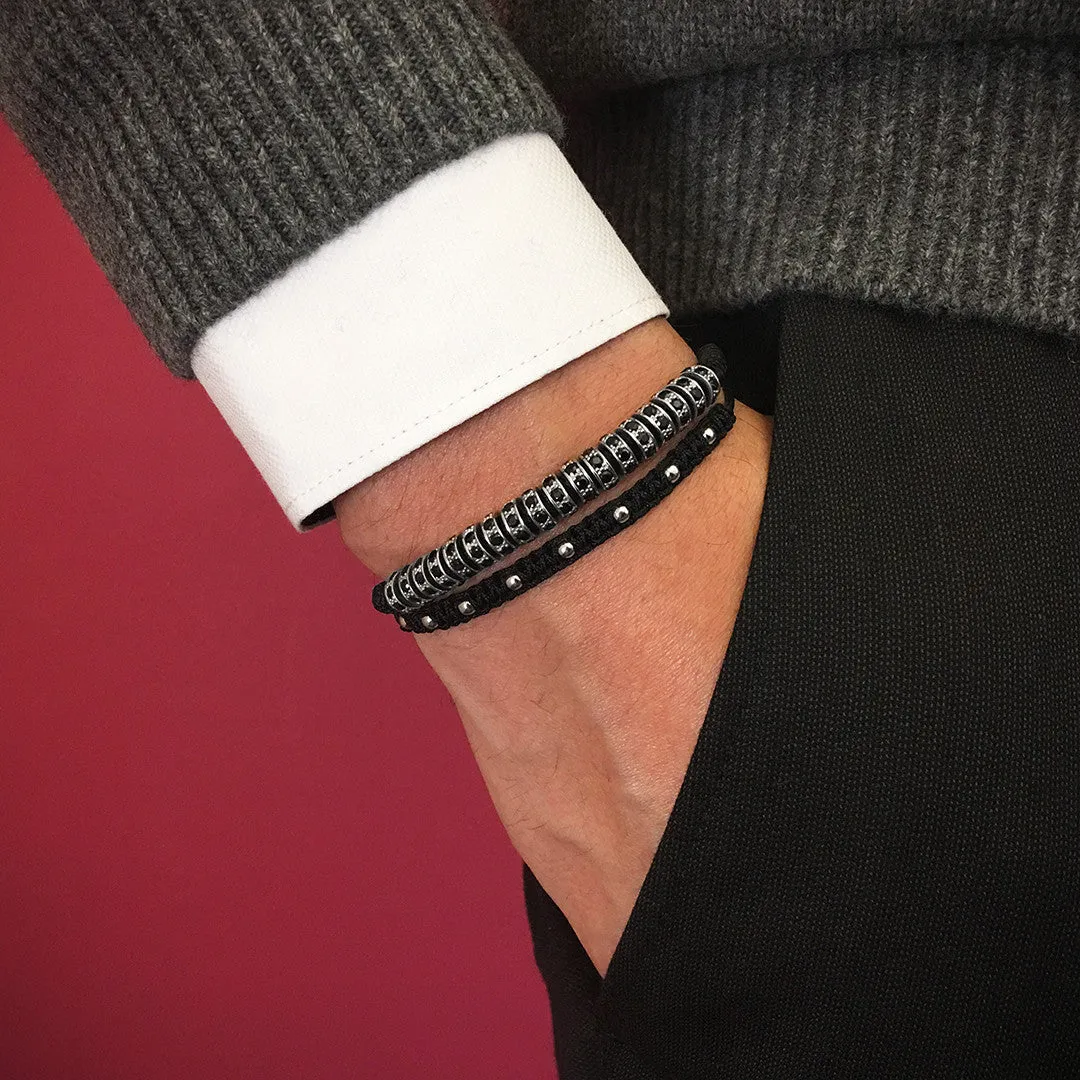 9 Balls Macrame - Silver