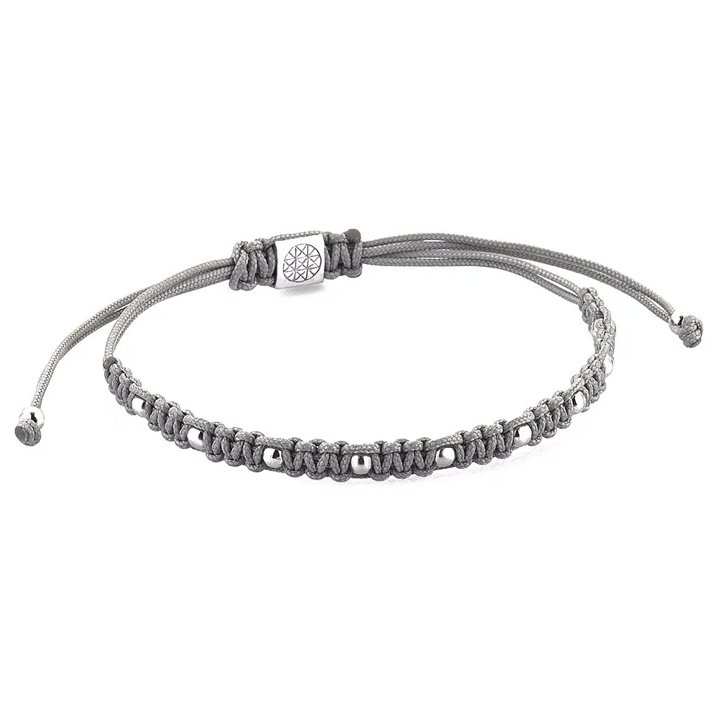 9 Balls Macrame - Silver