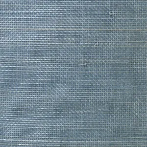 Abaca Grasscloth Wallpaper in Bluestone from the Luxe Retreat Collection