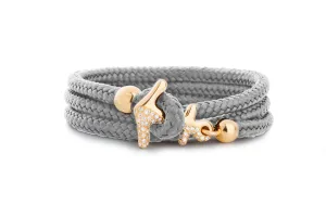 Anchor Bracelet in Rose Gold with Diamonds