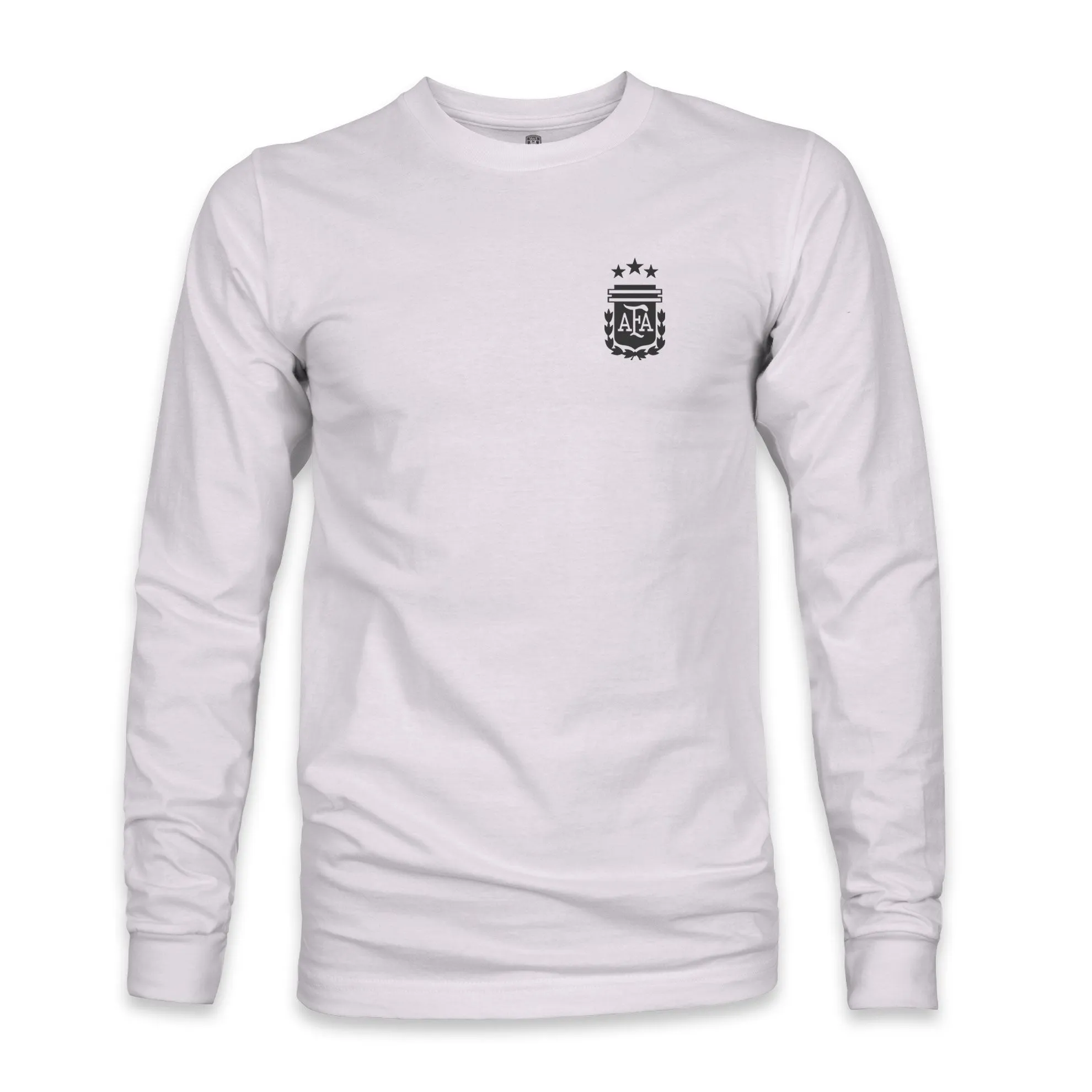 Argentina Team Arch Cotton Long Sleeve T-Shirt - Silver