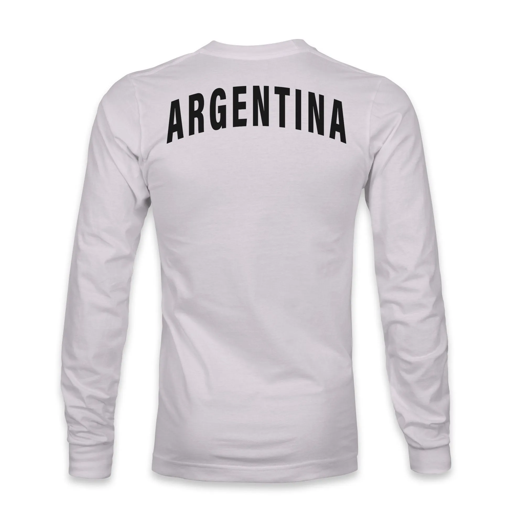 Argentina Team Arch Cotton Long Sleeve T-Shirt - Silver
