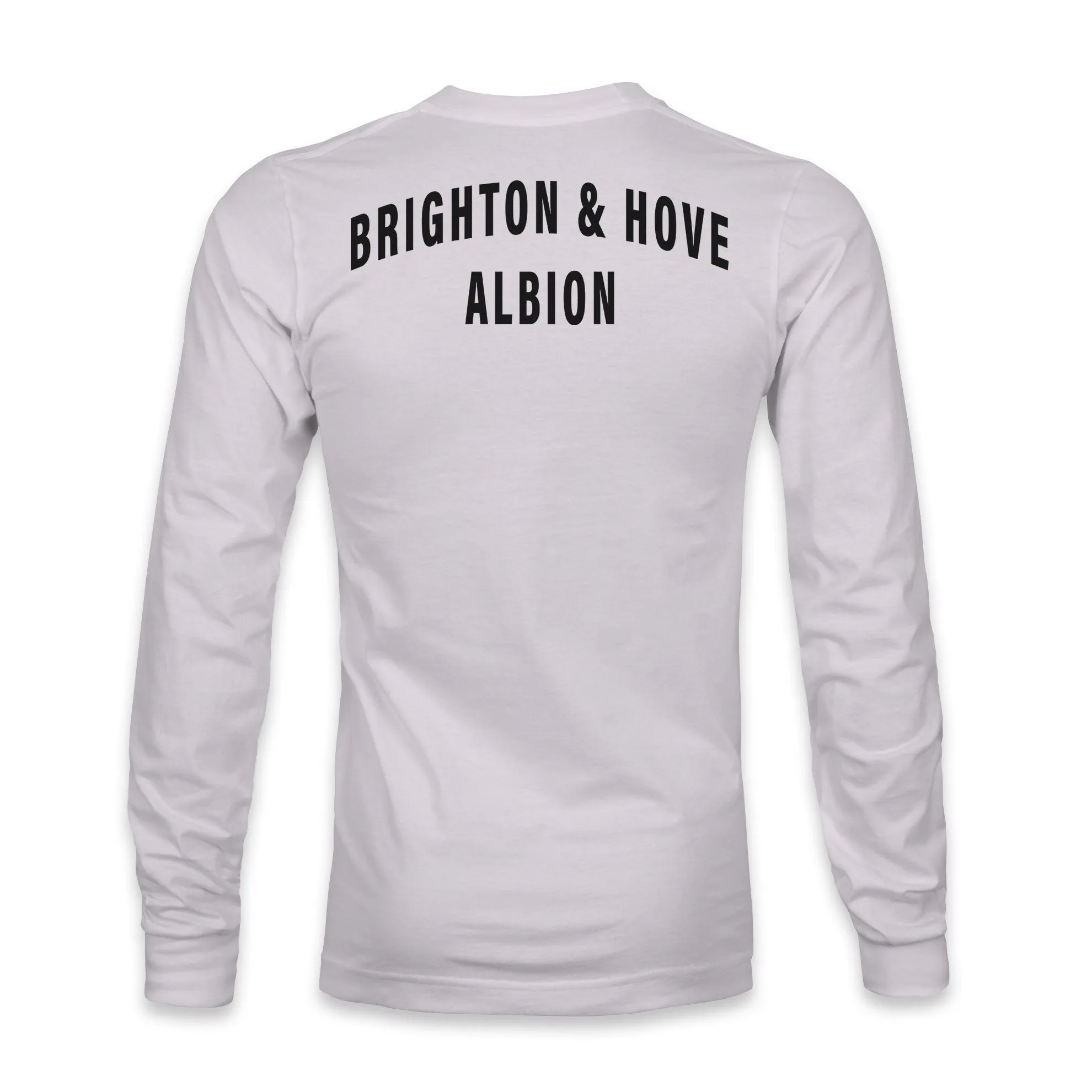 Brighton & Hove Albion Team Arch Cotton Long Sleeve T-Shirt - Silver