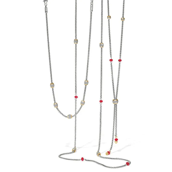 Brighton Women's Meridian Red Two Tone Long Necklace