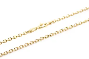 Buy 17.5" (45cm) Gold Plated Anchor Chain | High-Quality Jewelry