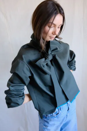 Cala blouse. Deep green