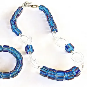 Capri: 17.5" Cobalt Blue Glass Necklace