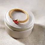 Caroline Svedbom Classic Rope Bracelet Mulberry Red