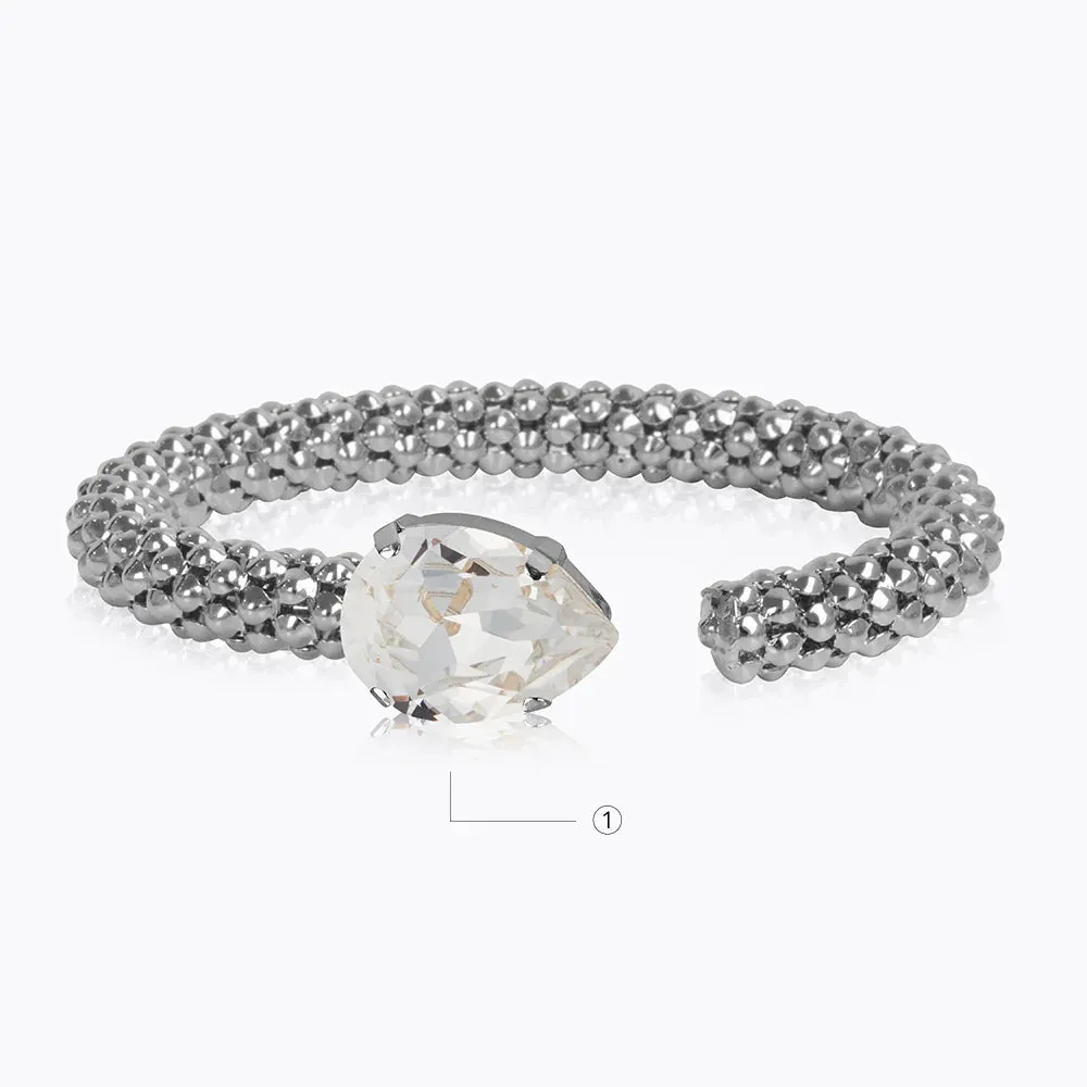 Caroline Svedbom Classic Rope Bracelet Rhodium Crystal