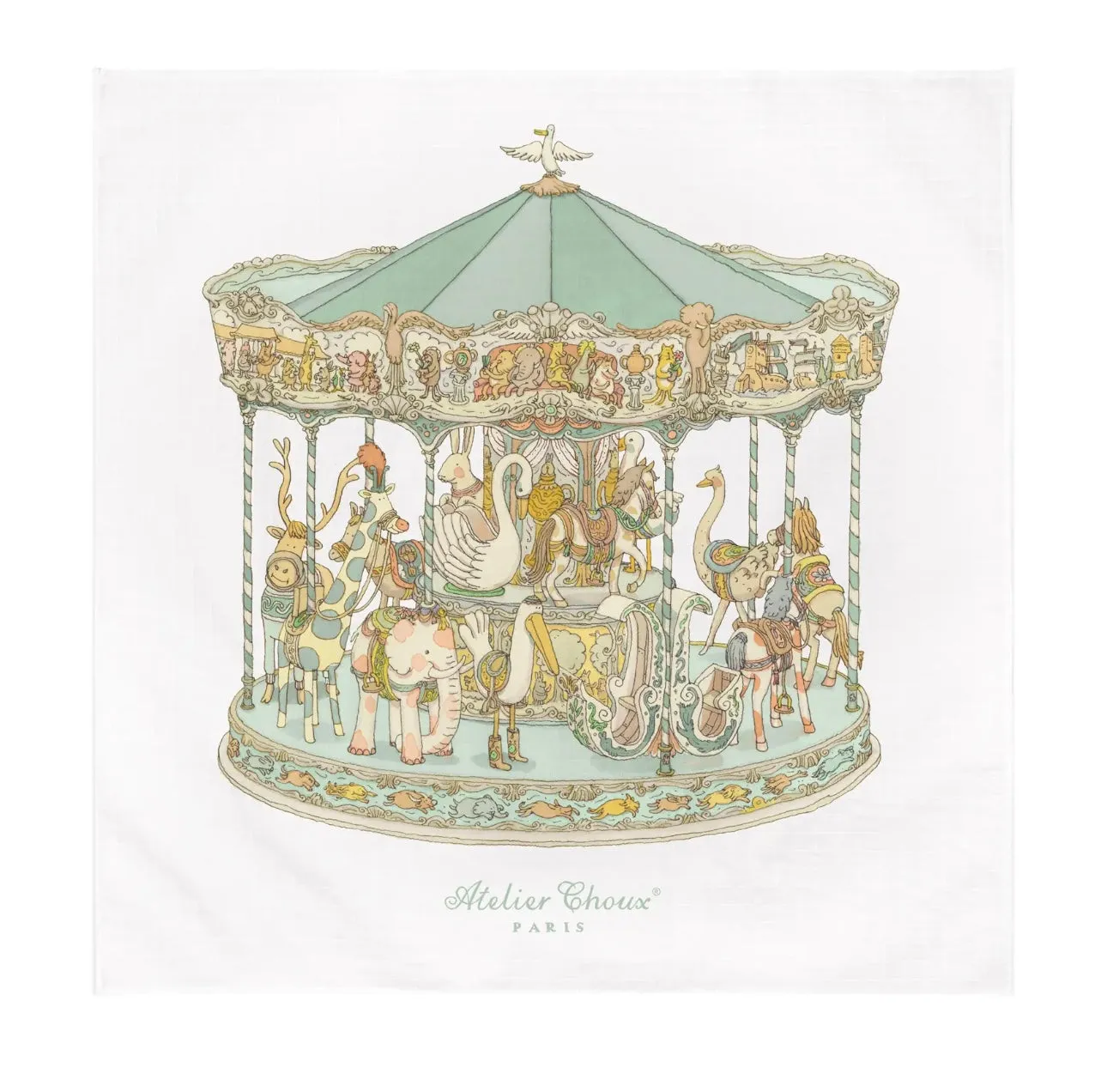 Carré – Carousel Green with Gift Box