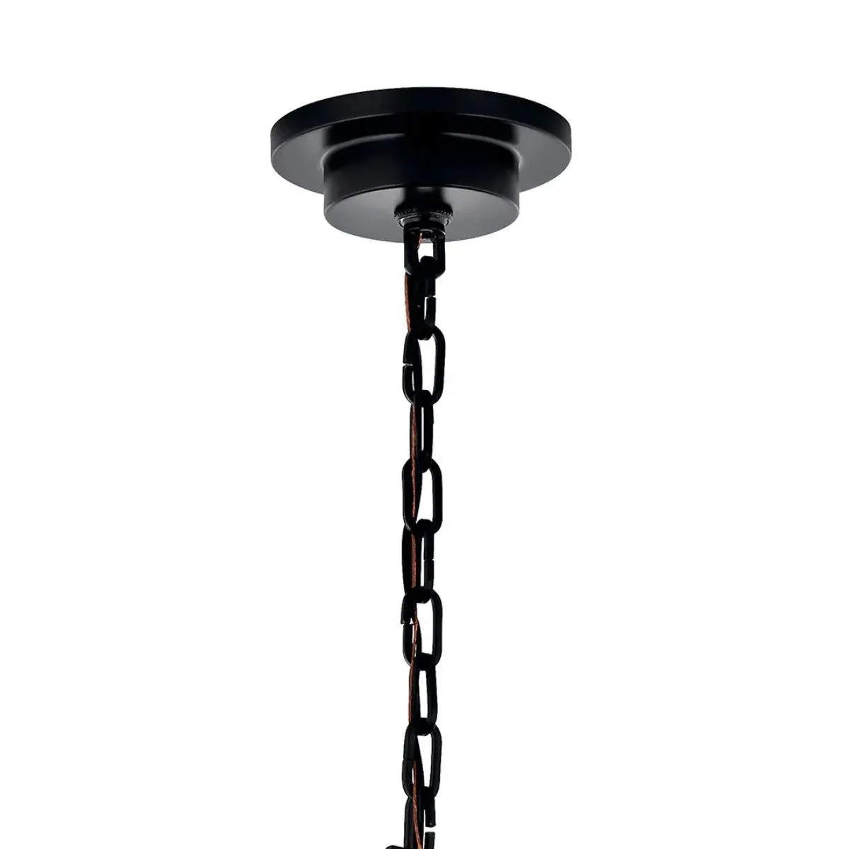 Carrick 41" 8-Light Chandelier 1-Tier, Black Finish