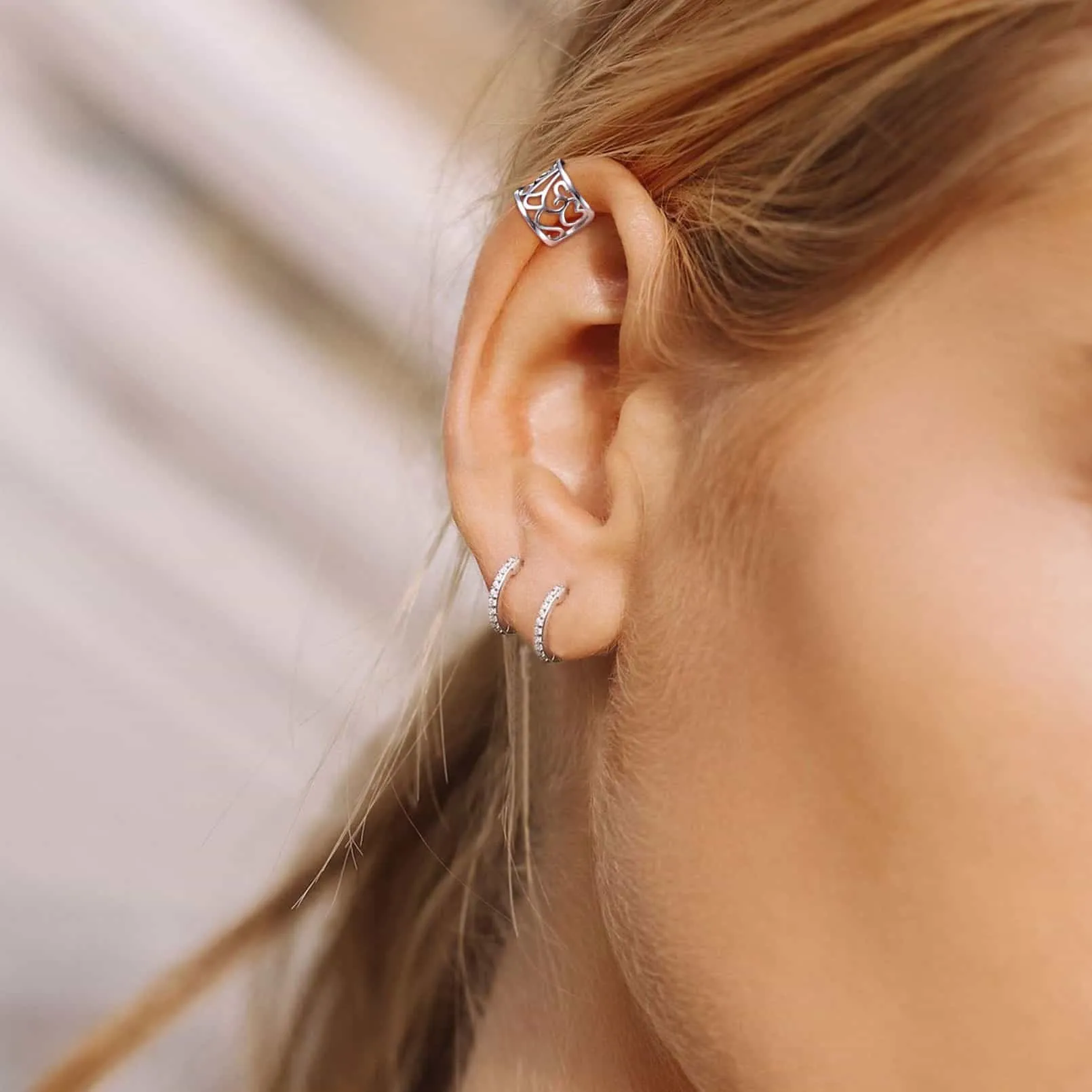 Celtic Knot 925 Sterling Silver Cartilage Ear Cuff