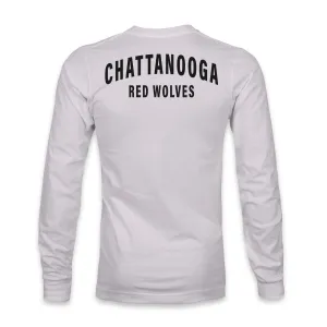 Chattanooga Red Wolves SC Team Arch Cotton Long Sleeve T-Shirt - Silver
