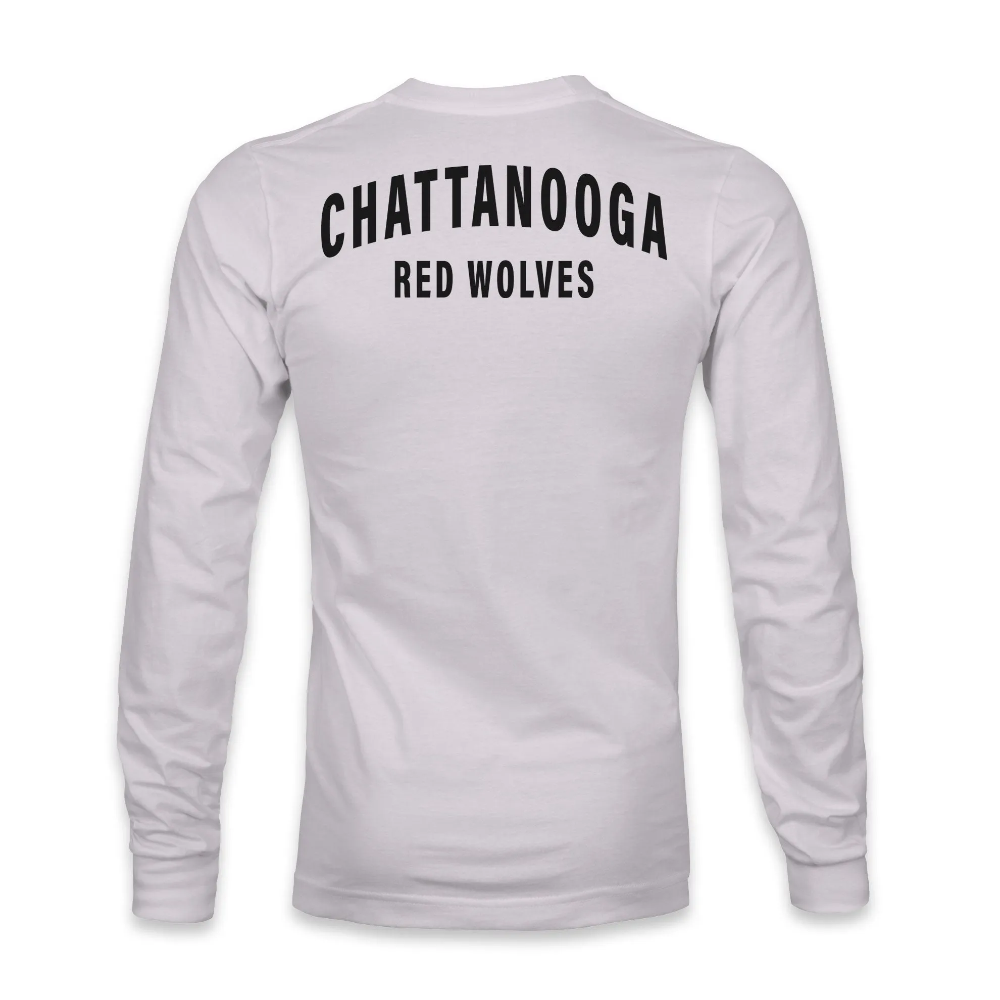 Chattanooga Red Wolves SC Team Arch Cotton Long Sleeve T-Shirt - Silver
