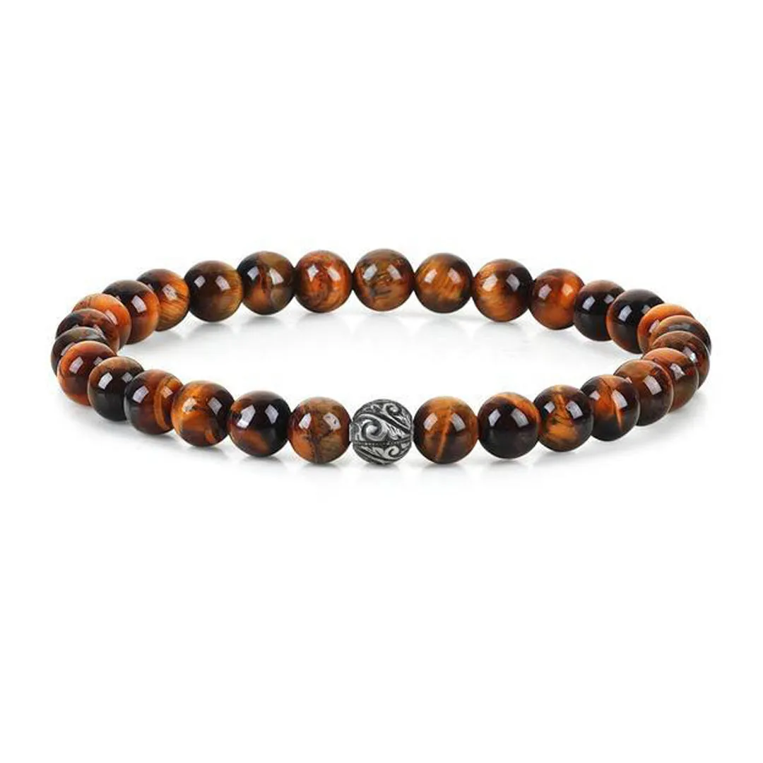 Classic Beaded Bracelet - Solid Silver