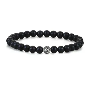 Classic Beaded Bracelet - Solid Silver