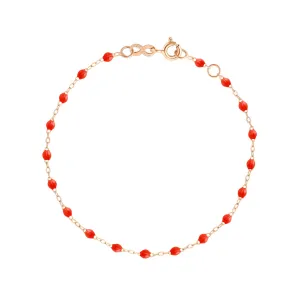 Classic Gigi Coral bracelet, Rose Gold, 6.7"