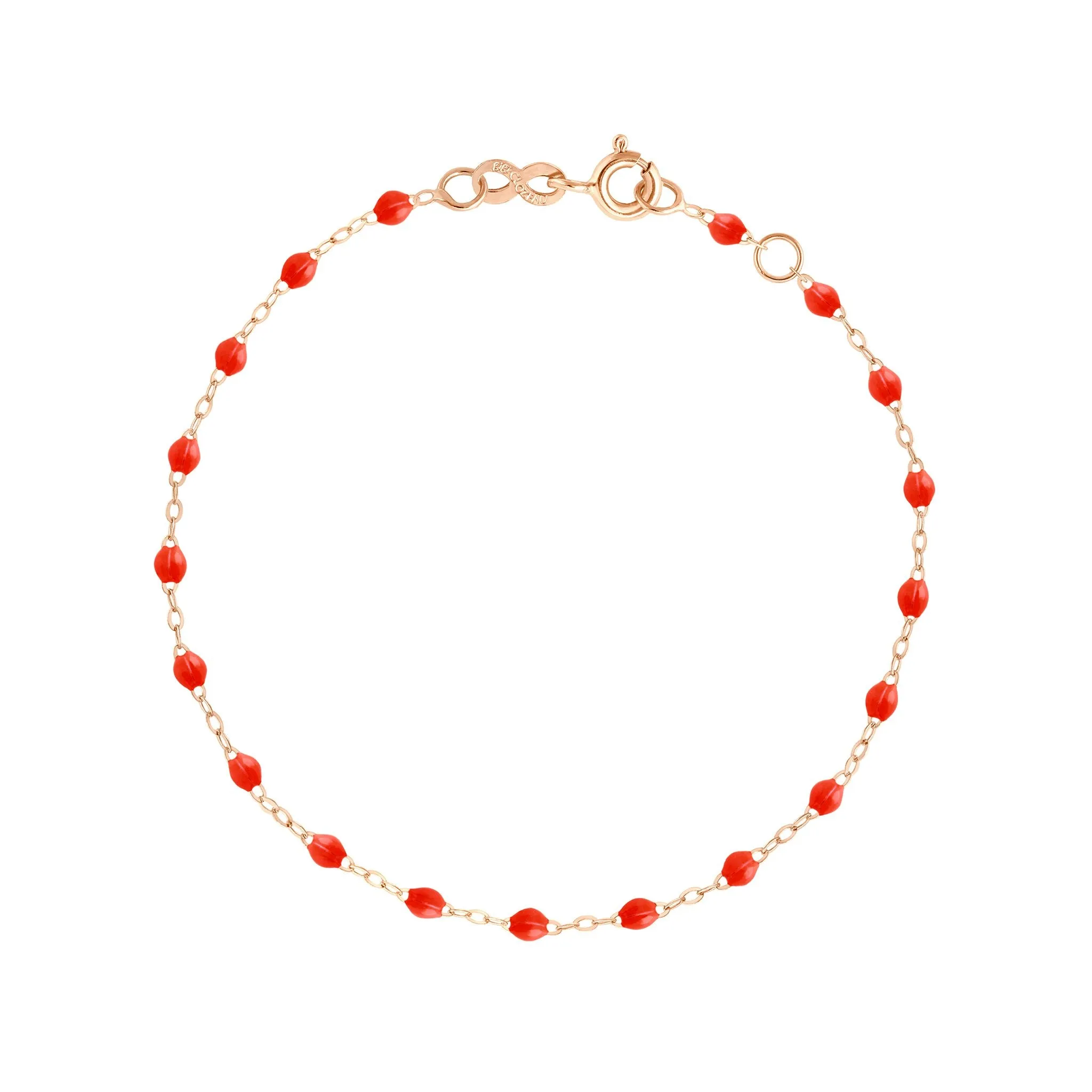 Classic Gigi Coral bracelet, Rose Gold, 6.7"