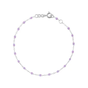 Classic Gigi Lilac bracelet, White Gold, 5.9"