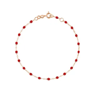 Classic Gigi Ruby bracelet, Rose Gold, 5.9"