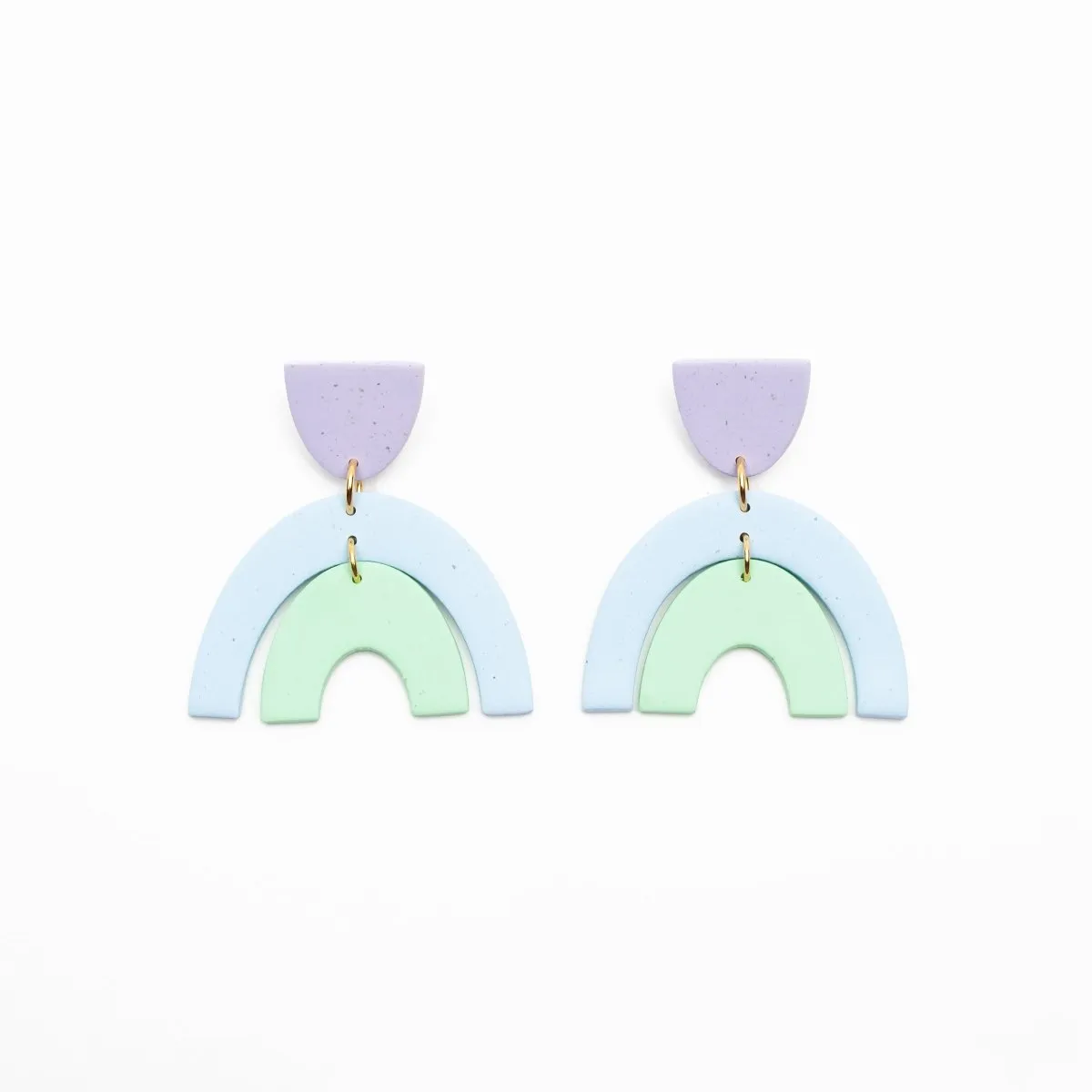 Cool Tone Rainbow Earrings