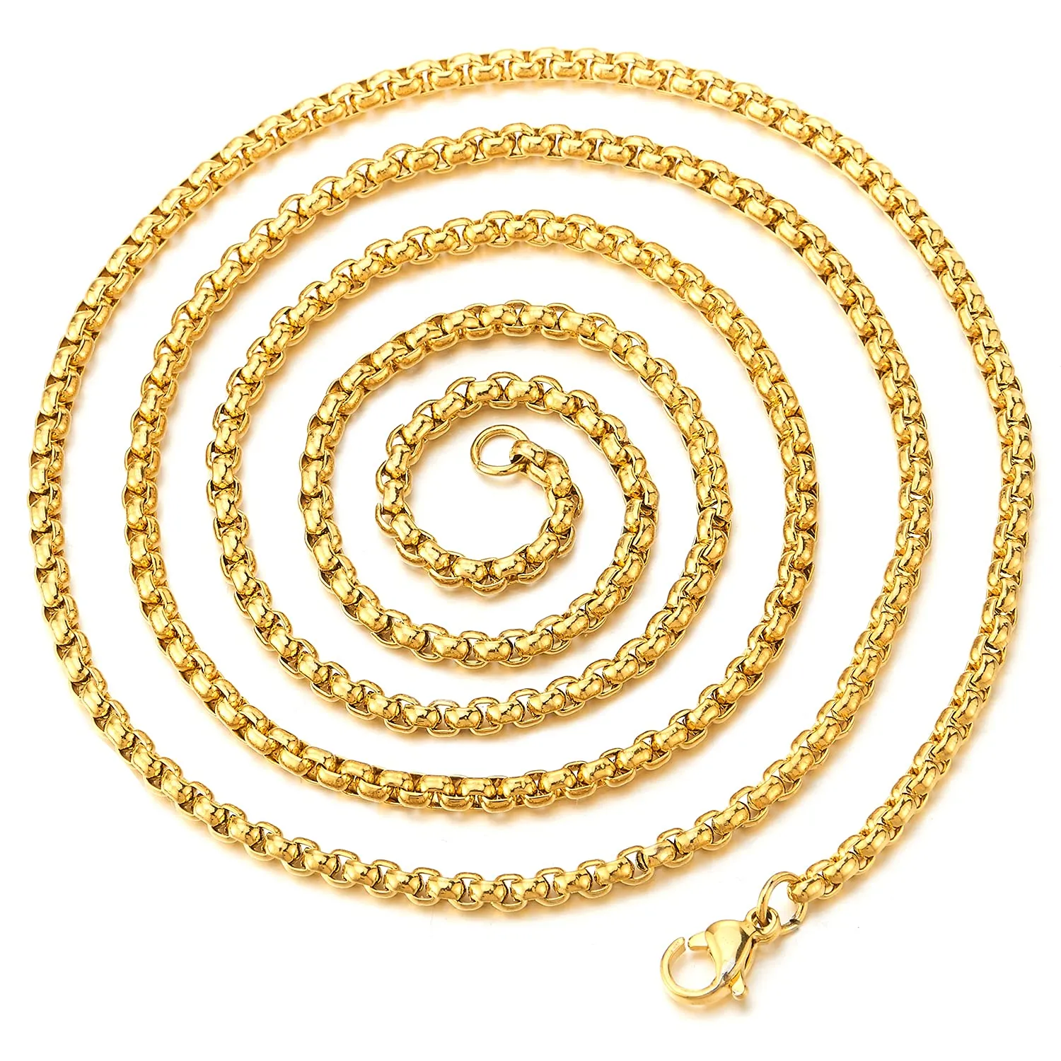 COOLSTEELANDBEYOND Mens Womens Iced Out Cute Panda Pendant Necklace Pave Cubic Zirconia, Gold Color Steel, Bling Bling Rapper Jewelry