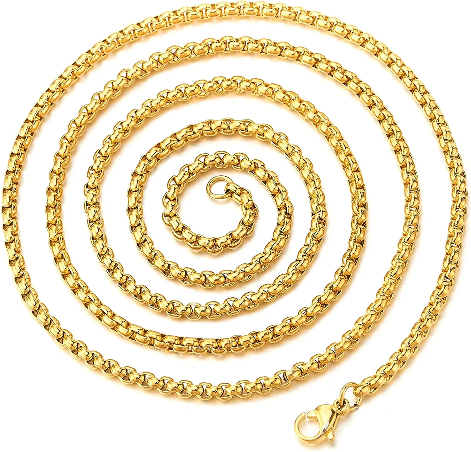 COOLSTEELANDBEYOND Mens Womens Iced Out Cute Panda Pendant Necklace Pave Cubic Zirconia, Gold Color Steel, Bling Bling Rapper Jewelry