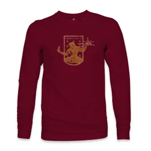 Detroit City FC Color Badge Cotton Long Sleeve T-Shirt - Maroon