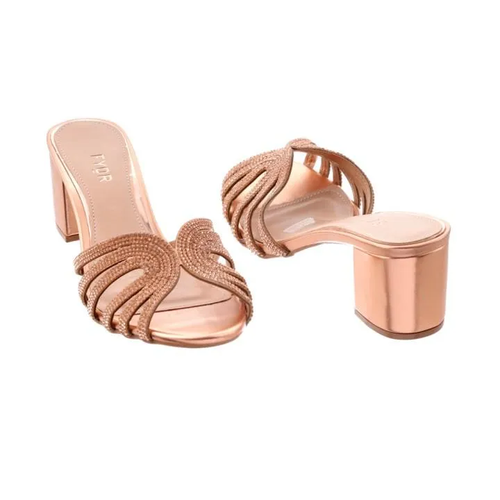Diamante Box Heel Mule BDV 003