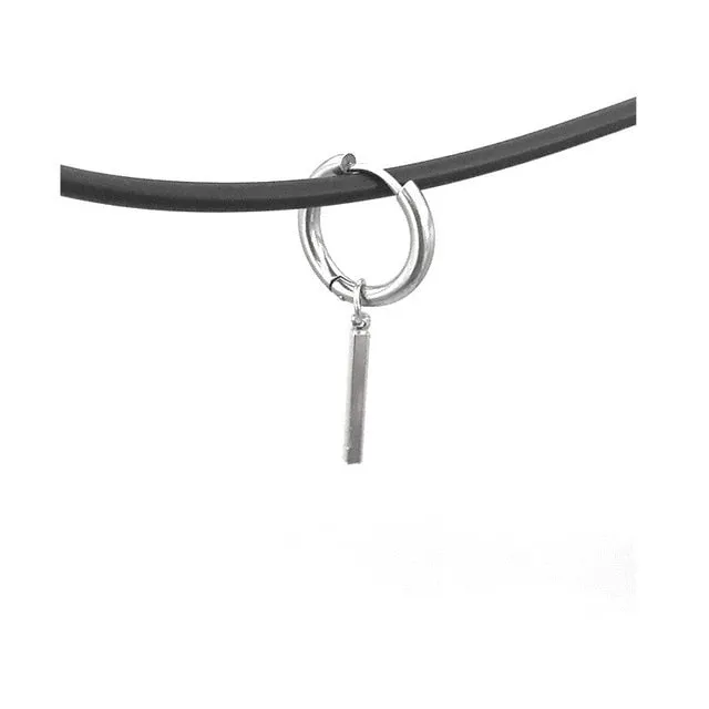 Double Pierced Conjoined Chain Earrings for Female European and American Simple Punk Street Girls Boy Single Earrings