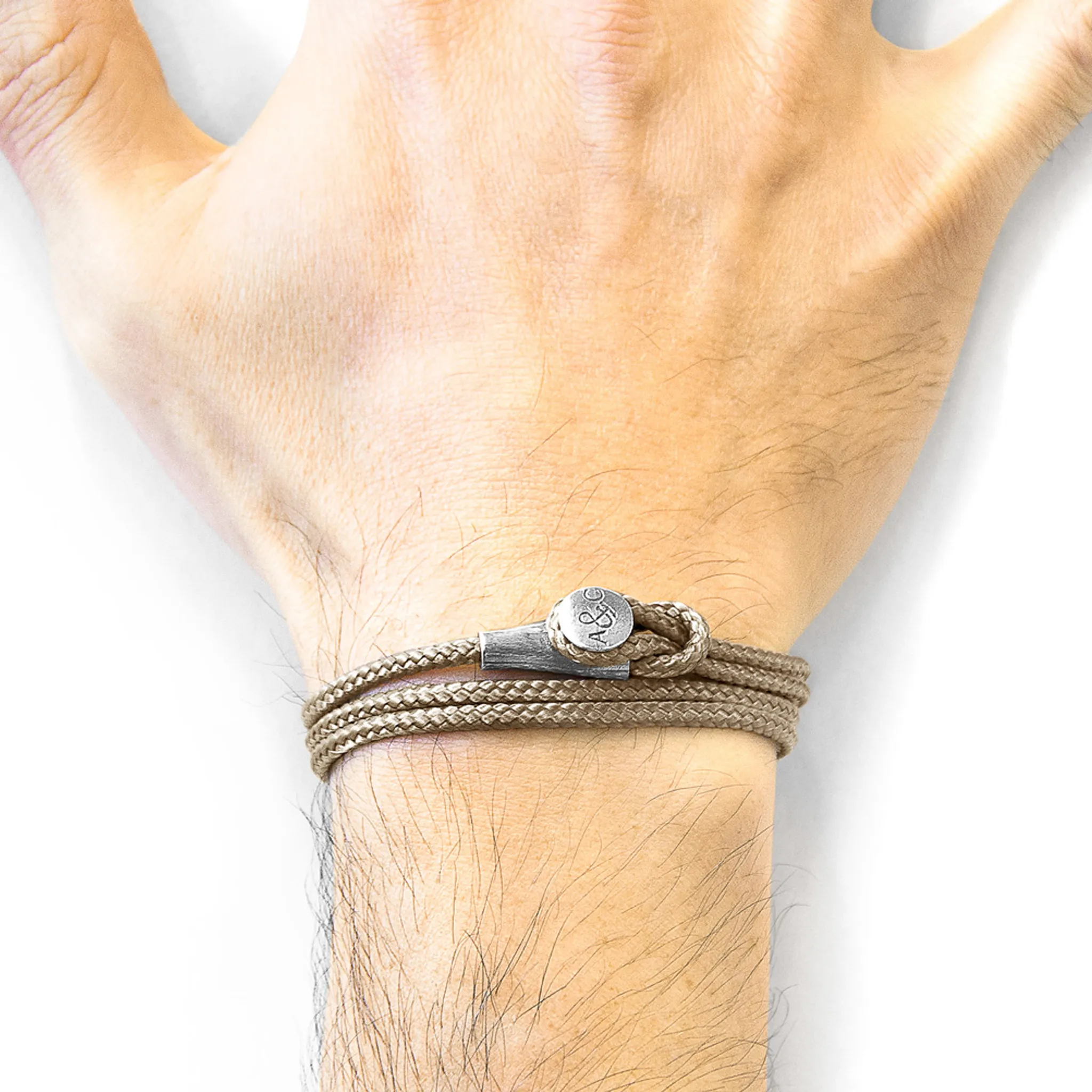 Dundee Silver Rope Bracelet