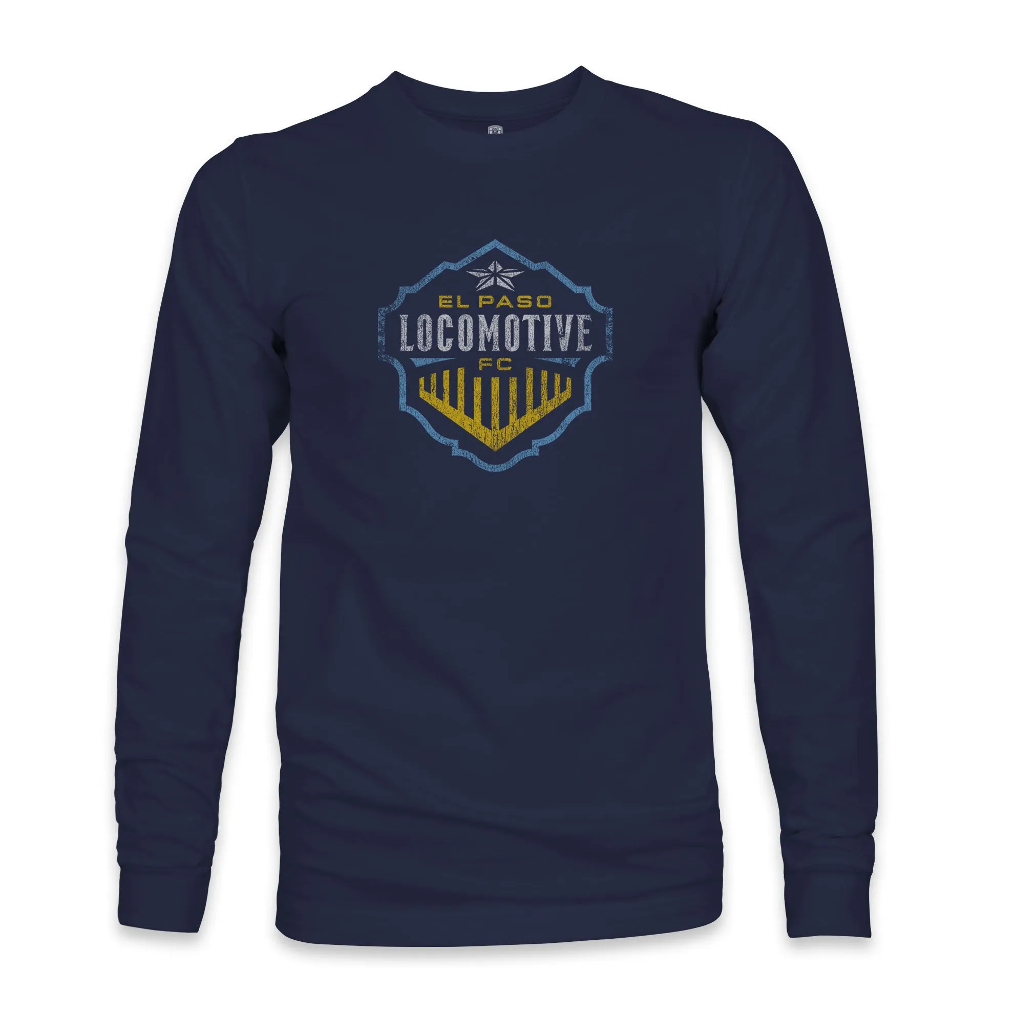 El Paso Locomotive FC Color Badge Cotton Long Sleeve T-Shirt - Navy