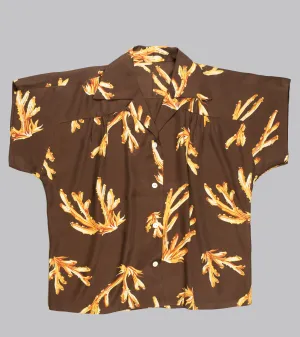 Emmeline Rayon Shirt Coral Brown
