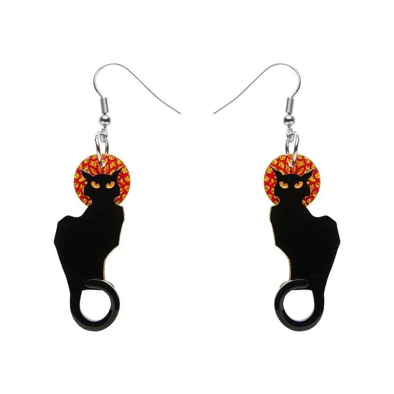 Erstwilder - Le Chat Noir Earrings - Art Nouveau 2.0 (2021)