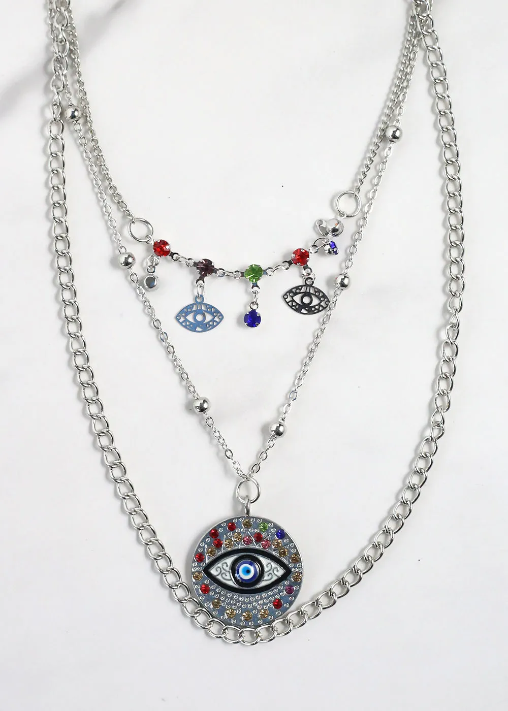 Evil Eye 3-Layered Necklace