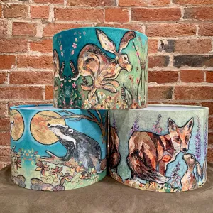 Faux Suede Animals Lampshade - 30cm x 21cm