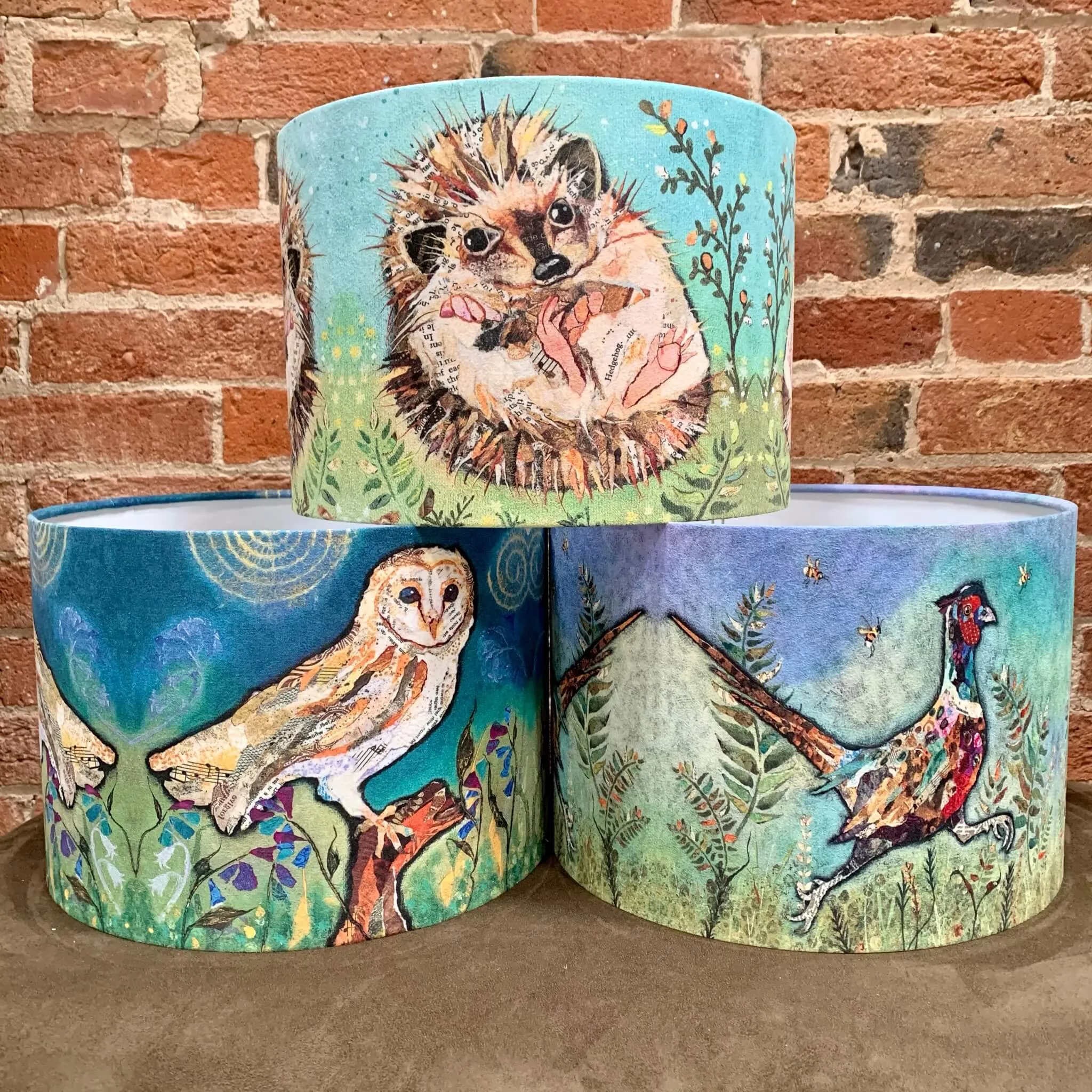 Faux Suede Animals Lampshade - 30cm x 21cm