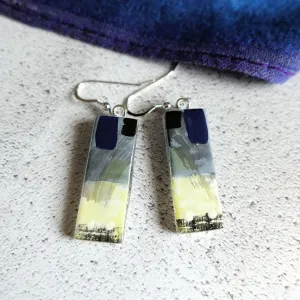 Flagstones - Fused Glass Earrings