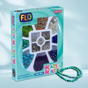 FLO Toys Beads Of Beauty: Scarlet Blue Diy Fashion Kit For Kids Ages 8 
