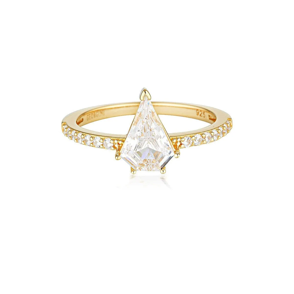 Georgini Rock Star Shield Gold Ring - 7
