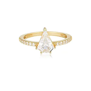 Georgini Rock Star Shield Gold Ring - 7