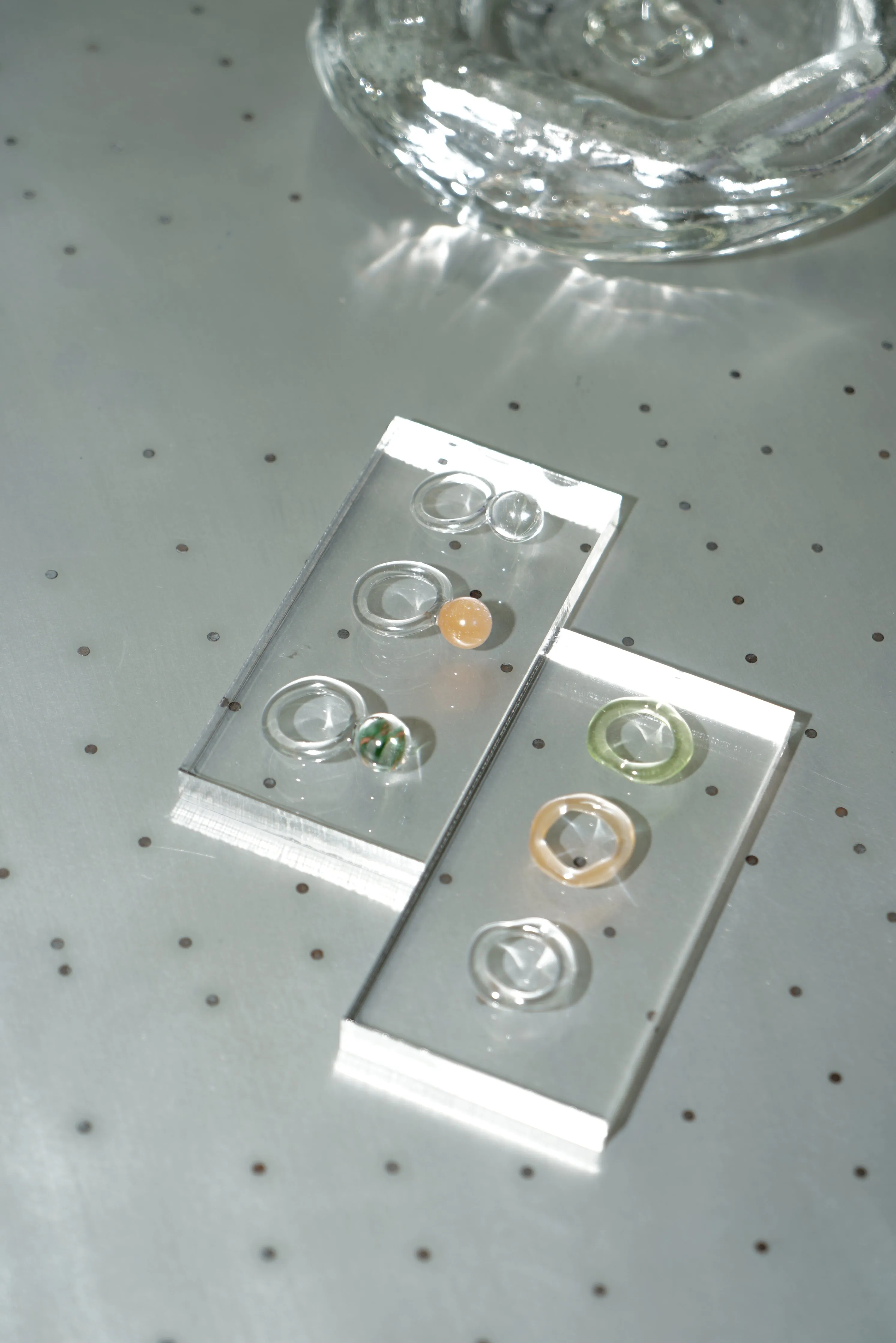 Glass Thin Organic Band Peach