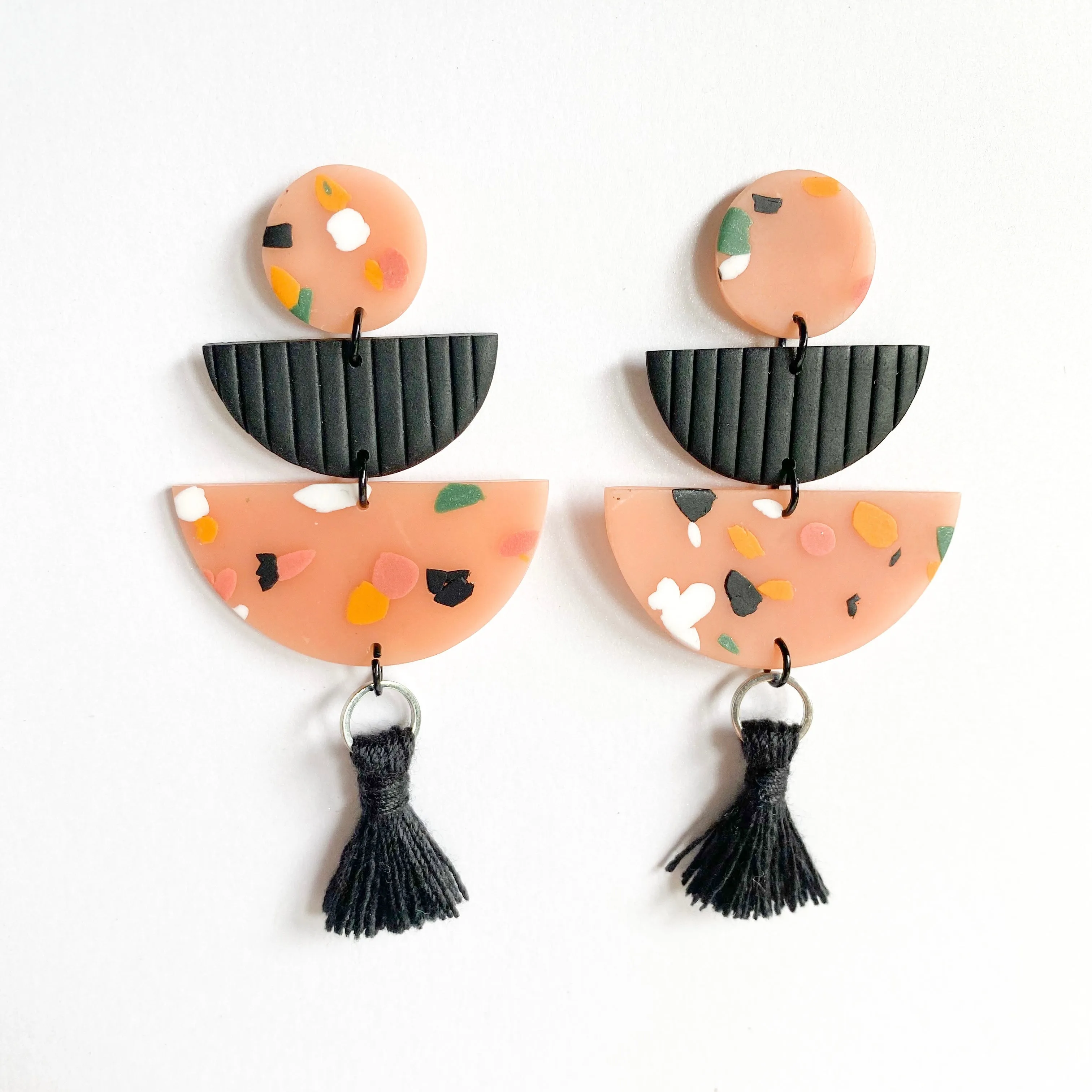 Handmade Clay Earrings - Ines