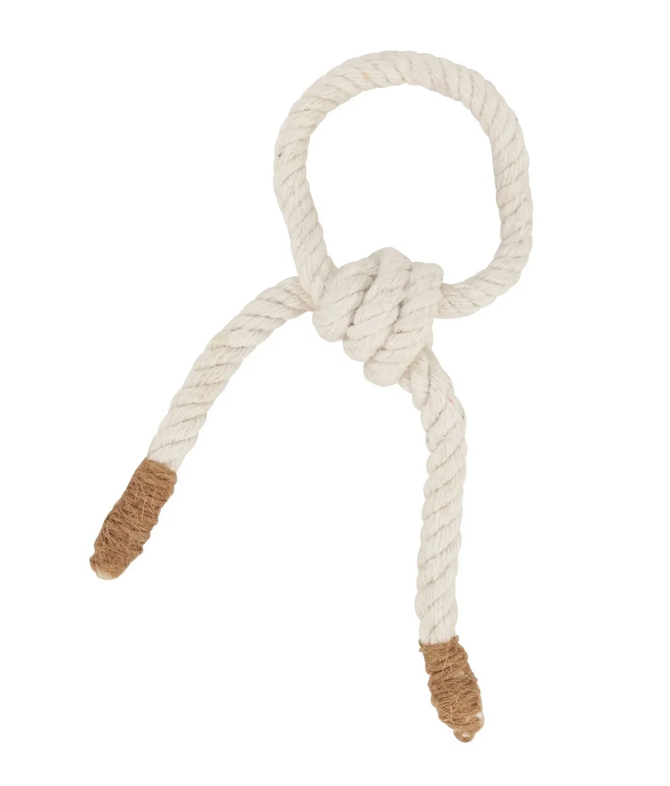 Ivory Knotted Rope Napkin Ring
