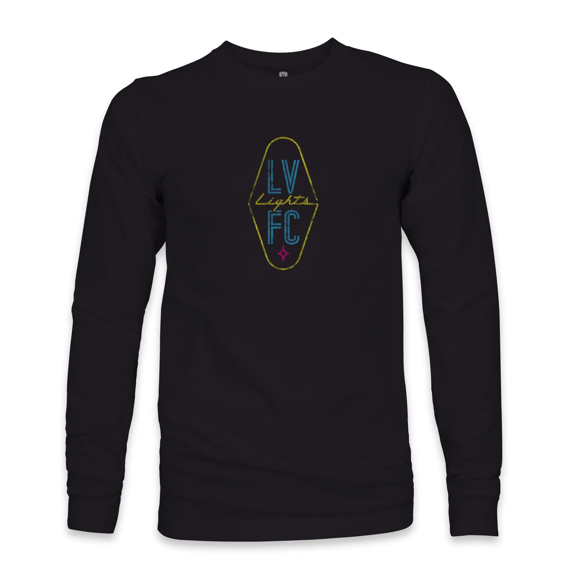 Las Vegas Lights FC Color Badge Cotton Long Sleeve T-Shirt - Black