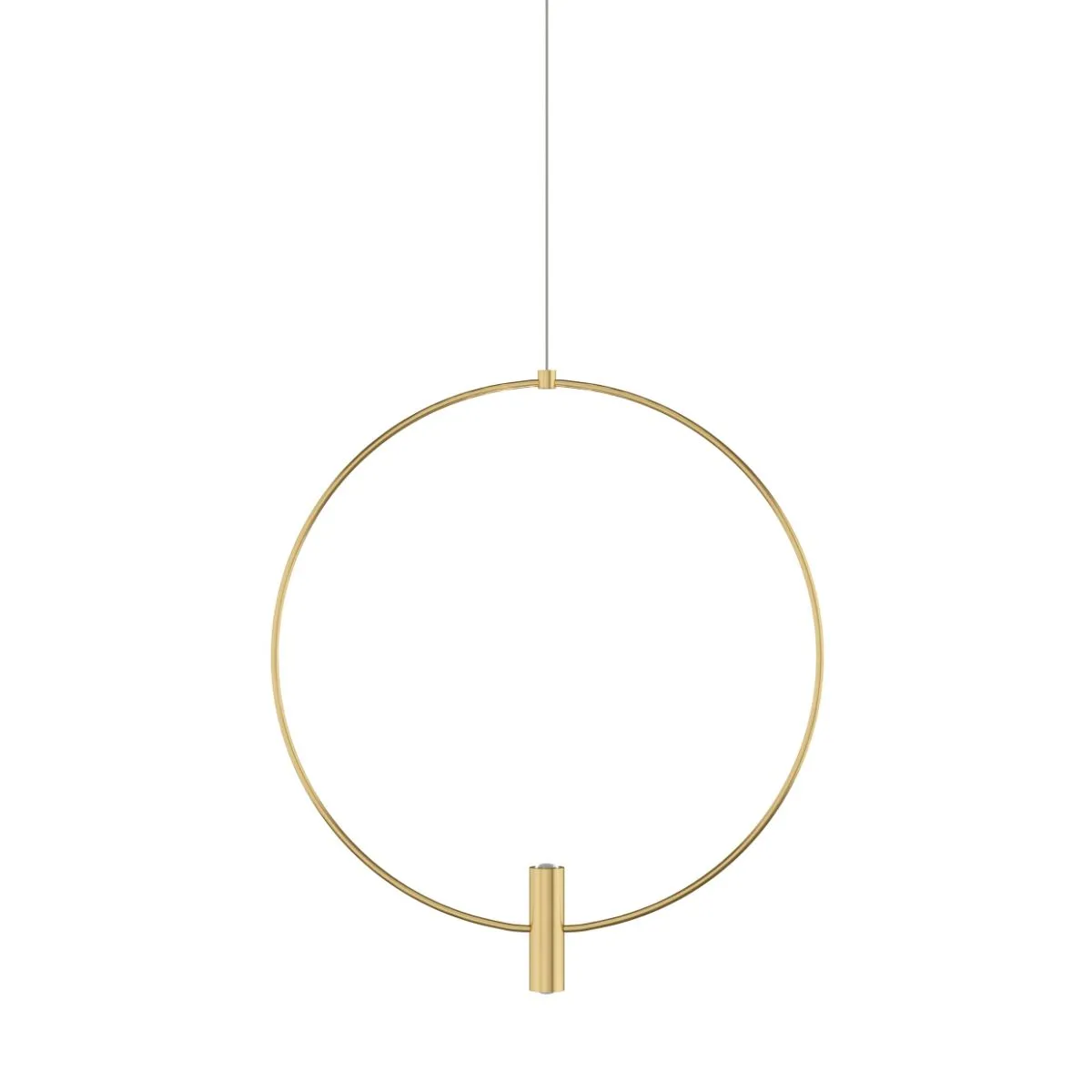 Layla LED pendant light 219 lumens 3000K monorail brass finish